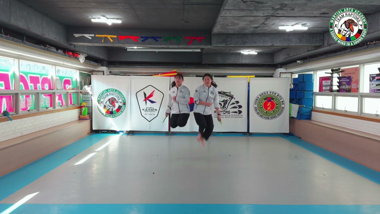 랩터스 마샬아츠 아카데미 음악줄넘기 (2인 1조 고급과정)