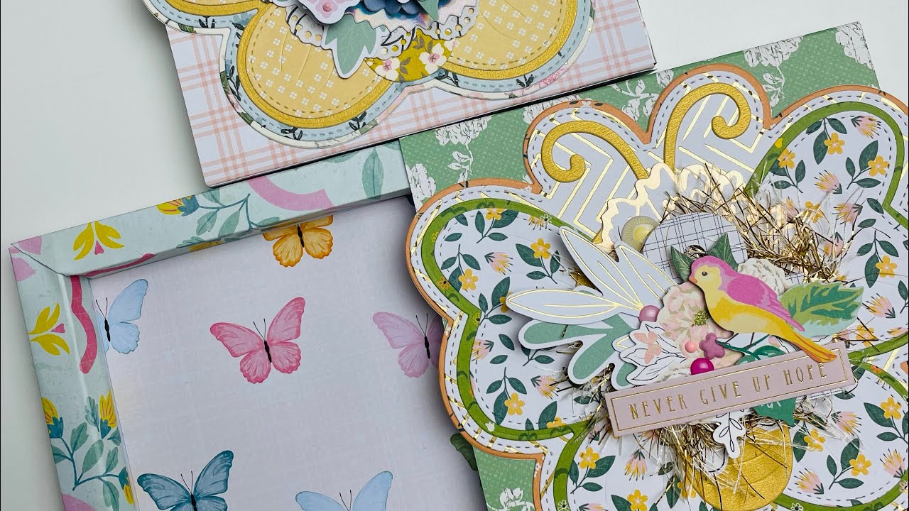 Butterfly shadow box tutorial & embellishments 