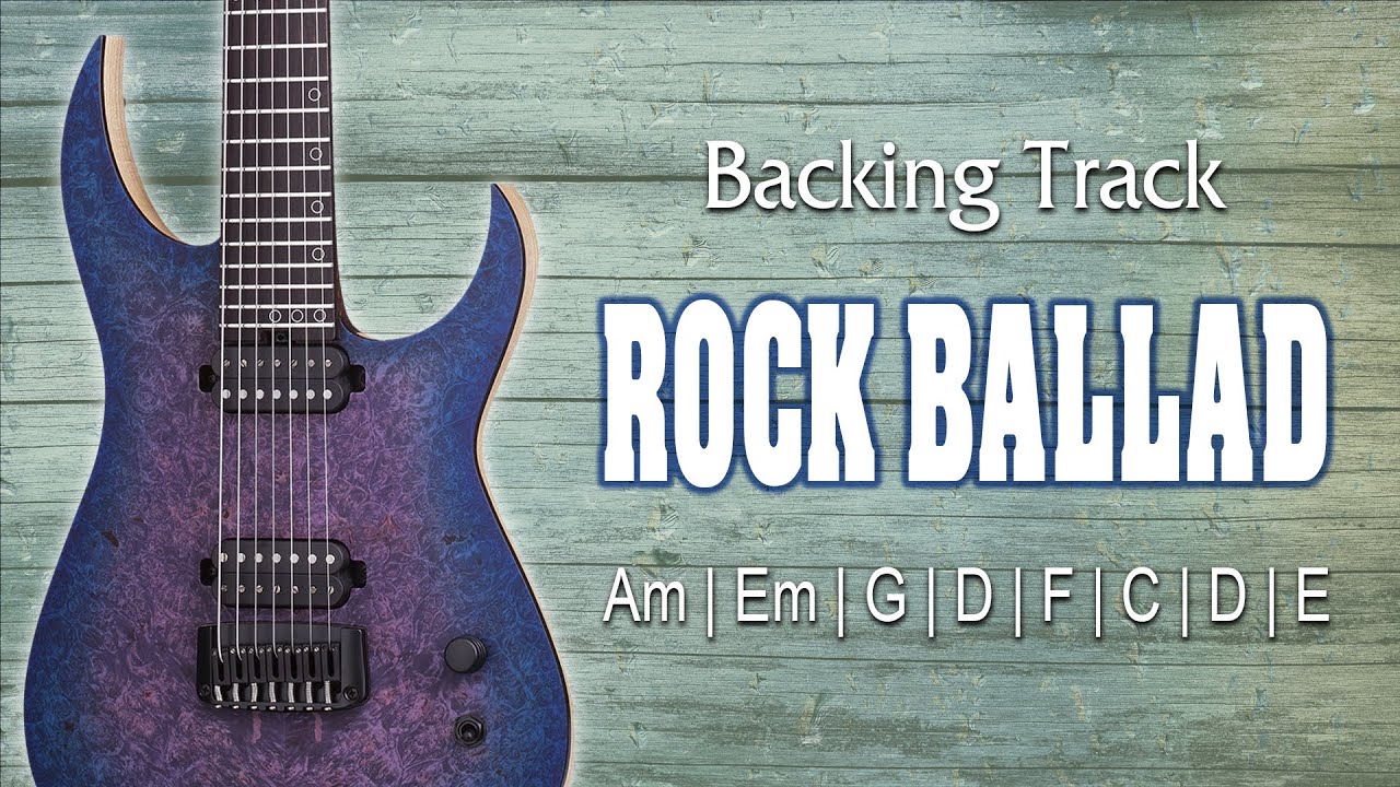 Am Rock Ballad Backing Track