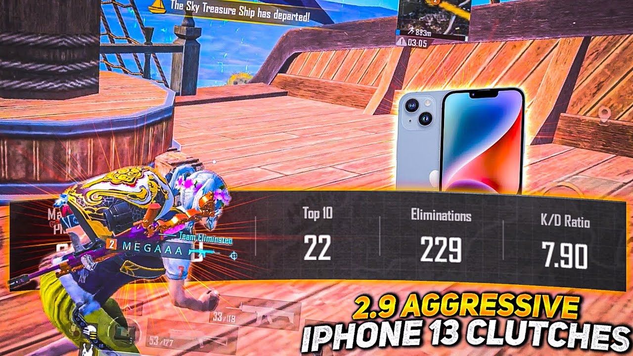 3.1 💥 IPHONE 13 SMOOTH + EXTREME PUBG/BGMI TEST 2024 ⚡5 FINGER GAMEPLAY
