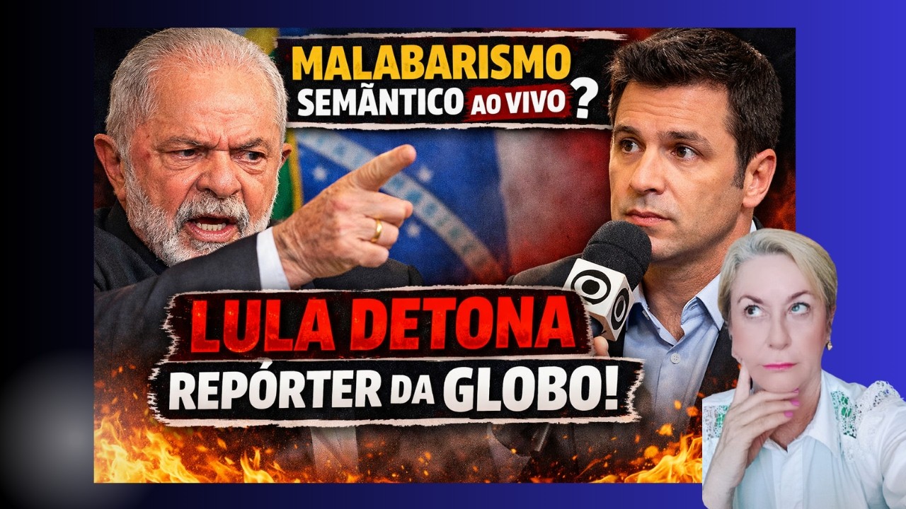 🔥 MALABARISMO SEMÂNTICO AO VIVO? Lula desmascara repórter da Globo em coletiva!