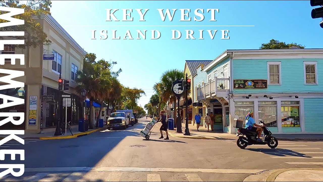 [4K] Island Drive KEY WEST, FL - Southernmost US City - 4K Scenic Island Driving Tour with Duval St