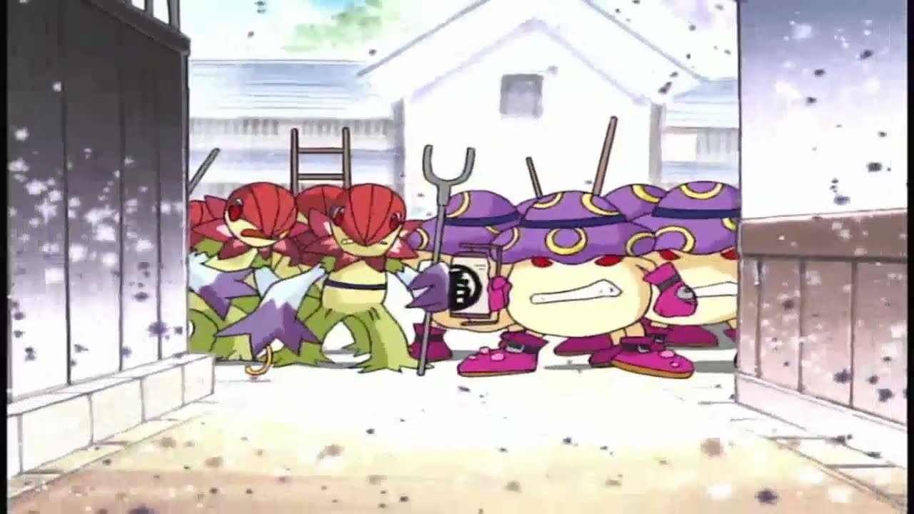 Digimon Season 2 ~ Digidestined Run Away From Floramon & Mushroomon