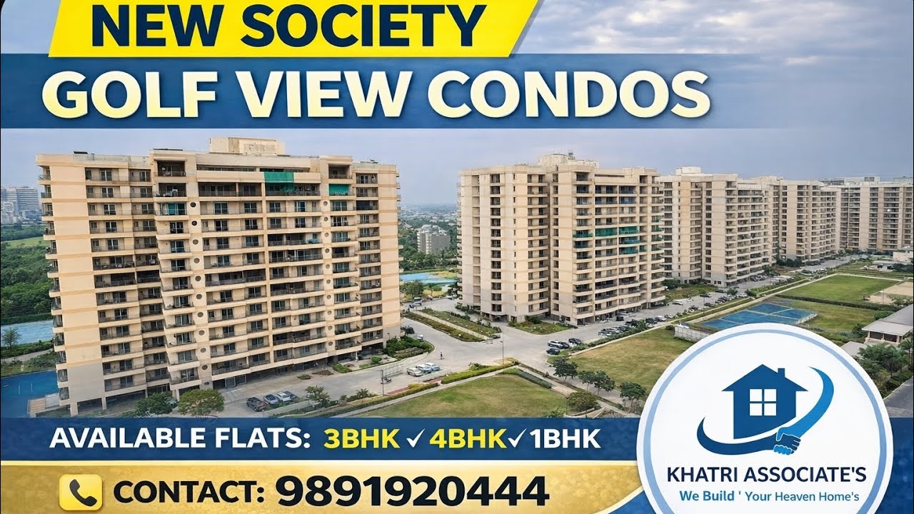Dwarka&rsquo;s Most Premium Society |  Golf  View Condos Flats | Prime Location | golf course | Dwarka |