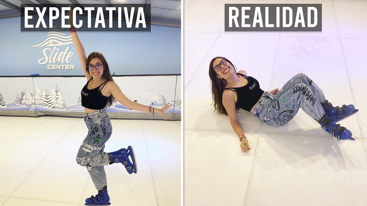 PATINÉ SOBRE HIELO DESPUÉS DE 3 AÑOS... Y ME CAÍ