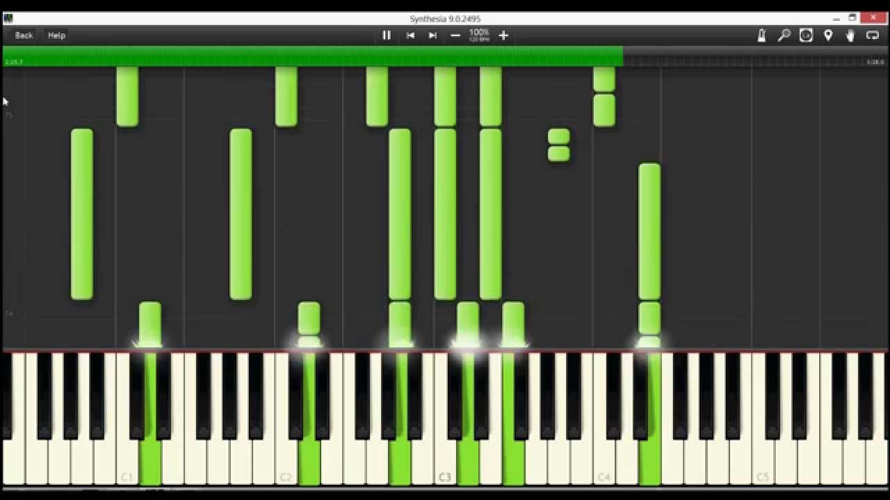 Hozier - Sedated (Alex Thunder piano cover) [Synthesia] Turco Alessandro