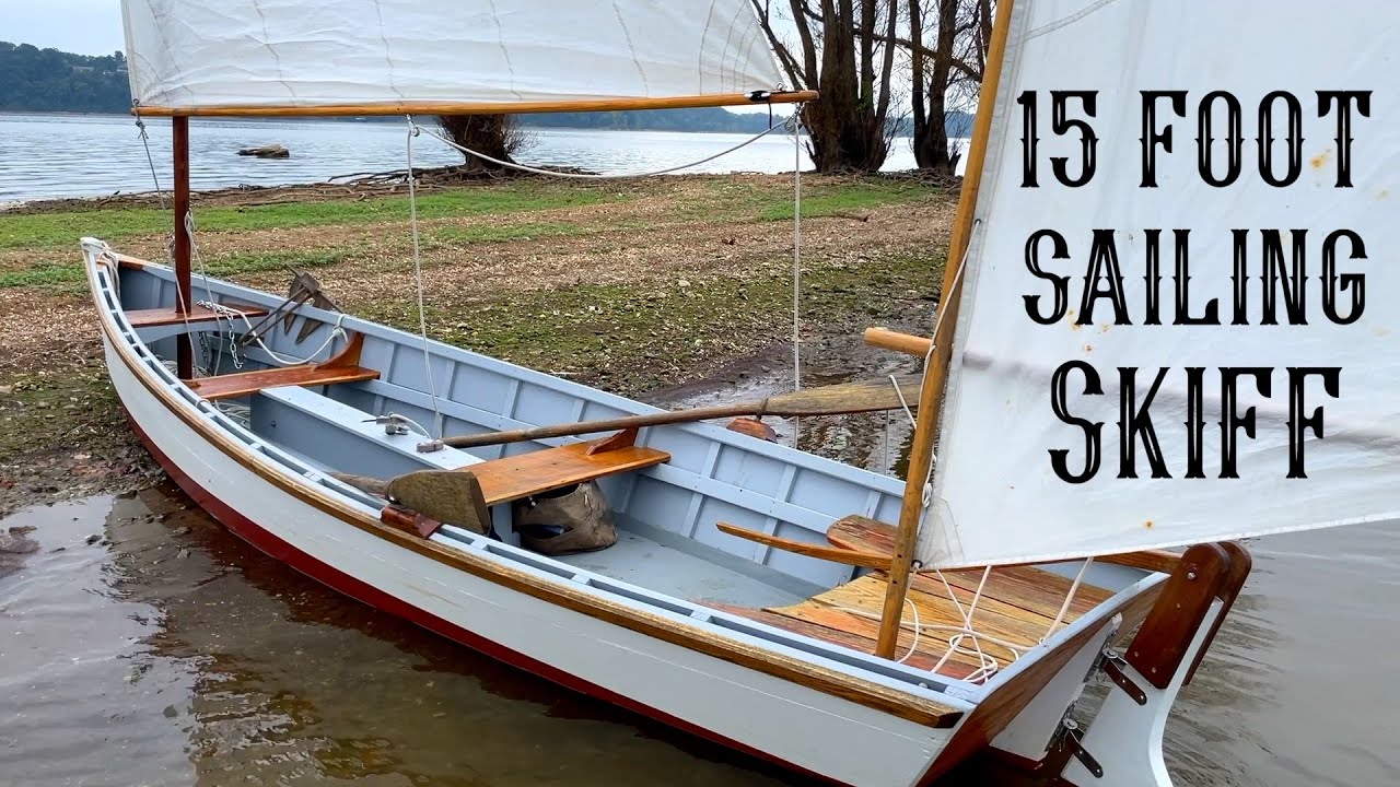 Exploring the River in a Wooden Skiff