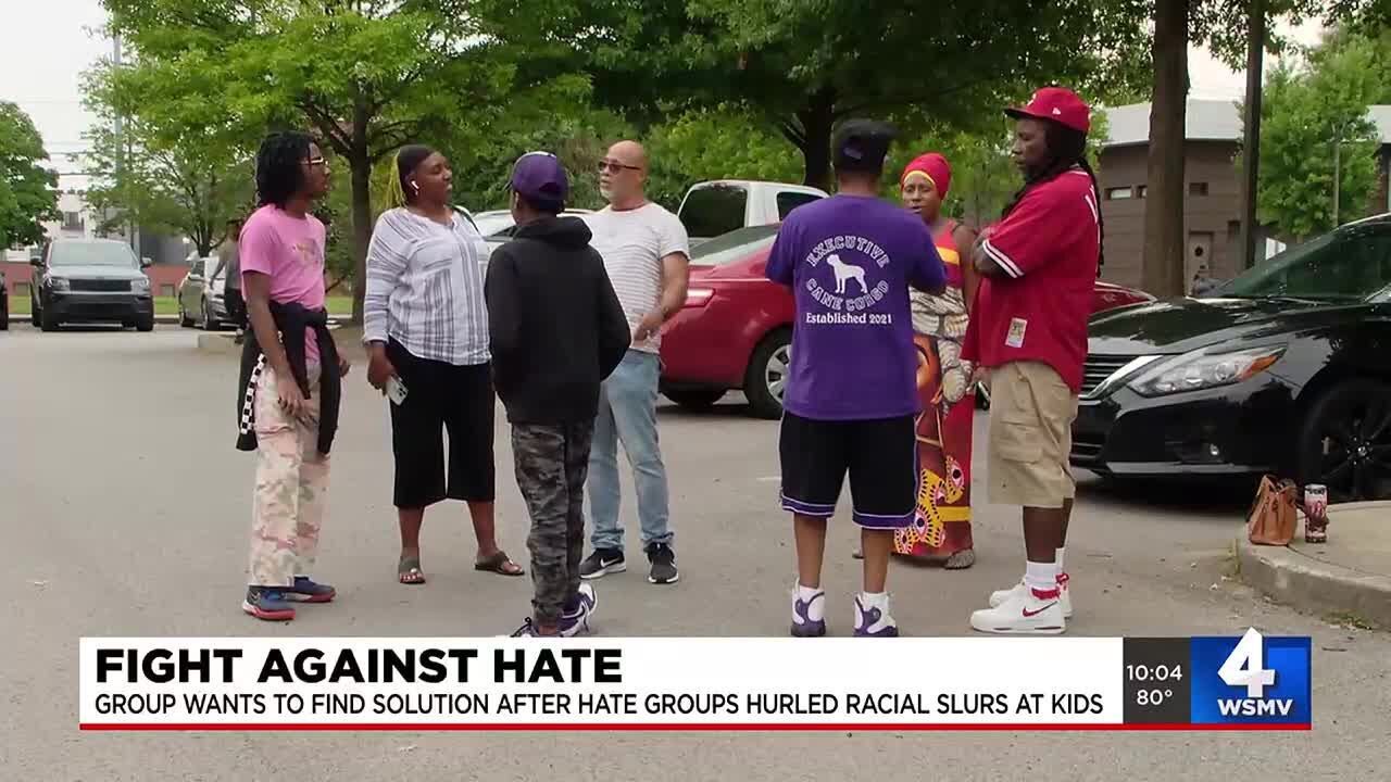 Group wants to find solution after hate groups hurled racial slurs at kids
