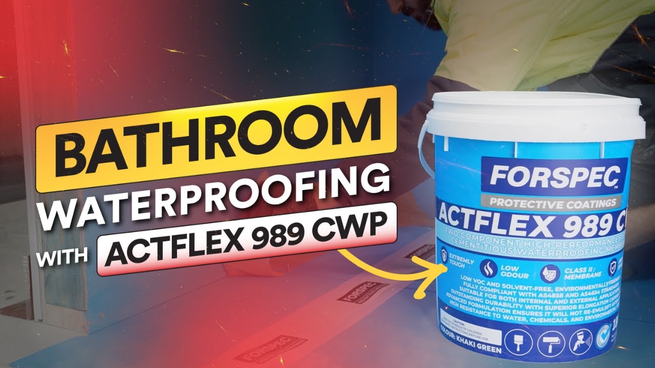Гидроизоляция ванной комнаты с использованием ACTFLEX 989 CWP – полноценная цементная мембранная ...