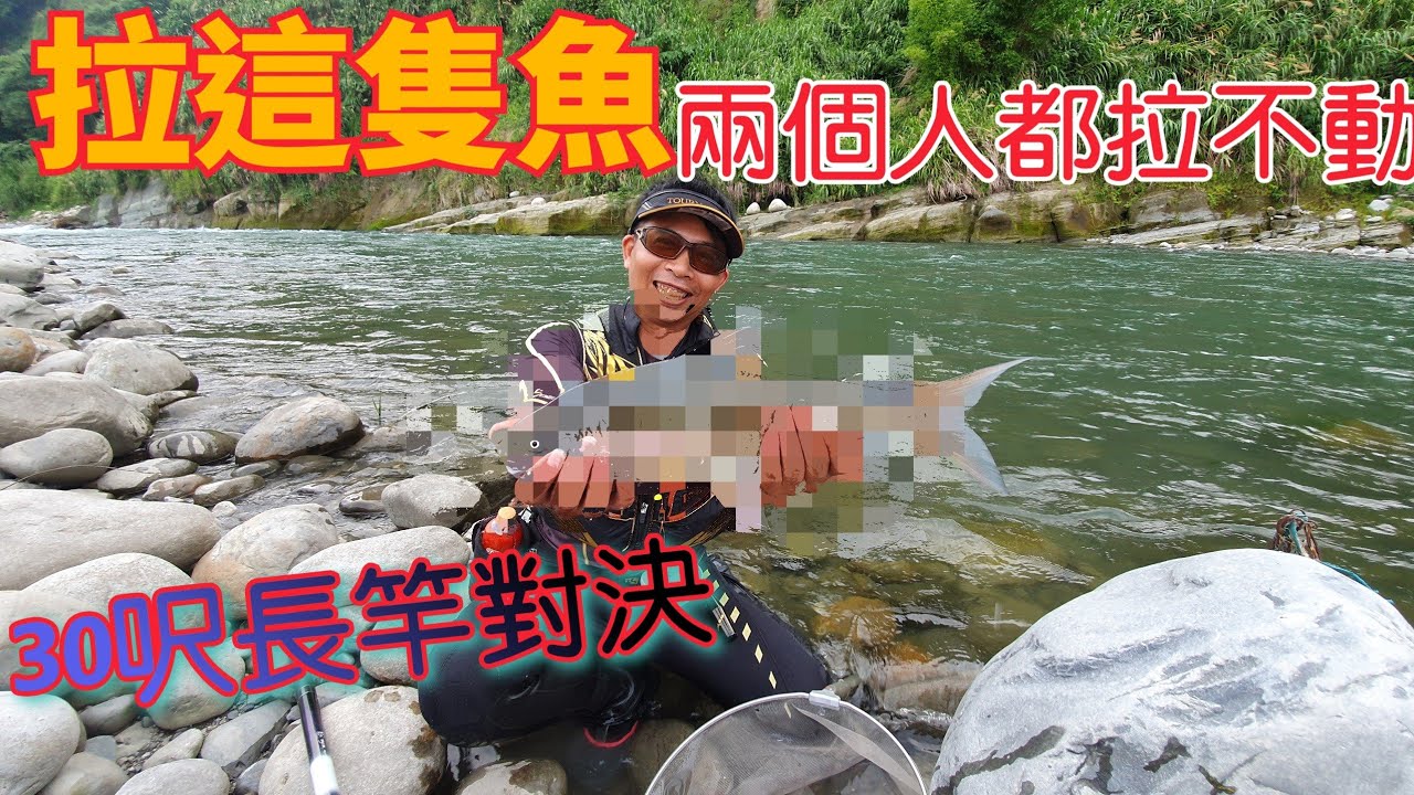 10米長竿vs大甲溪大物，如何拋投(新紀錄魚）ft.HOMAS 赫馬士