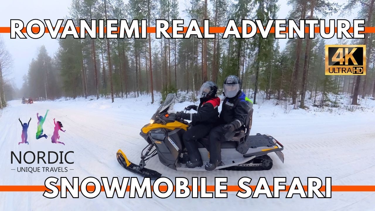 Rovaniemi Lapland Snowmobile Safari 4K (2025) | Arctic Forest Trail Ride