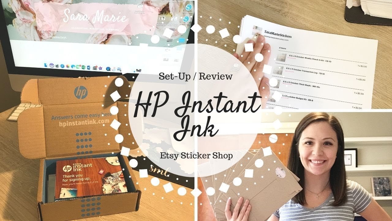Is HP Instant Ink Worth It? | Etsy Sticker Shop Set Up & Review |