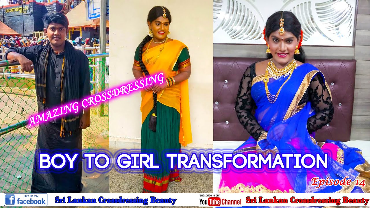 Boy wearing saree