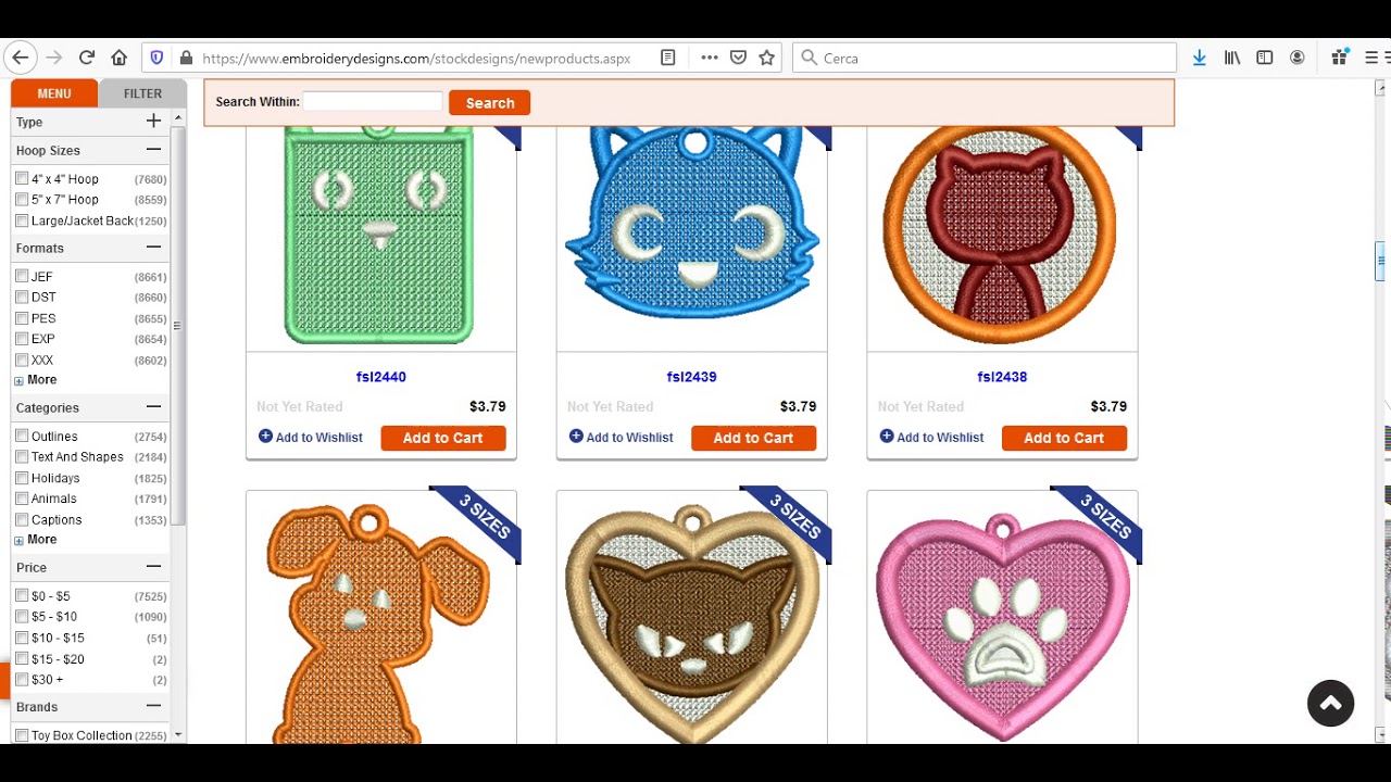 Come acquistare un RICAMO online (1)