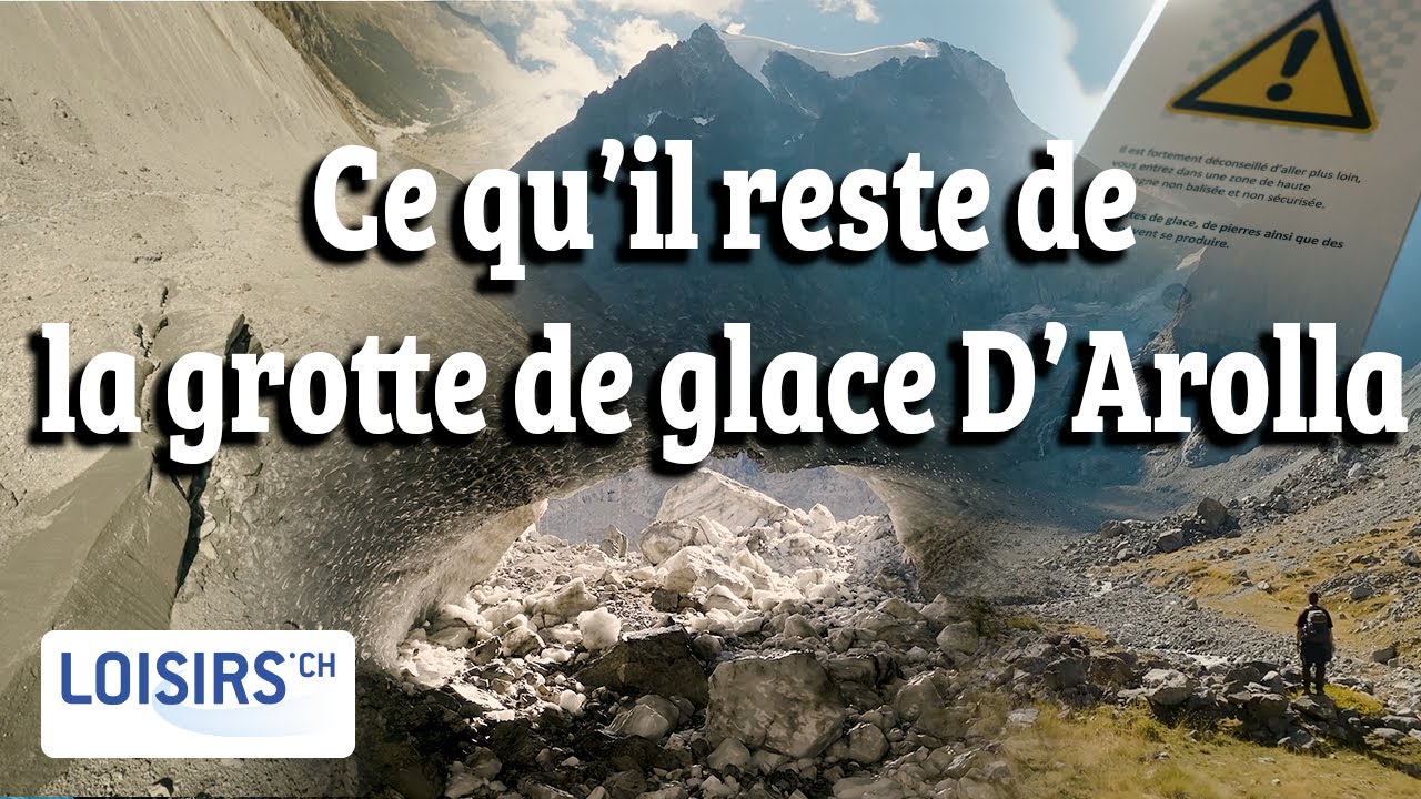 Glacier d'Arolla - Ce qu'il reste de la grotte de glace