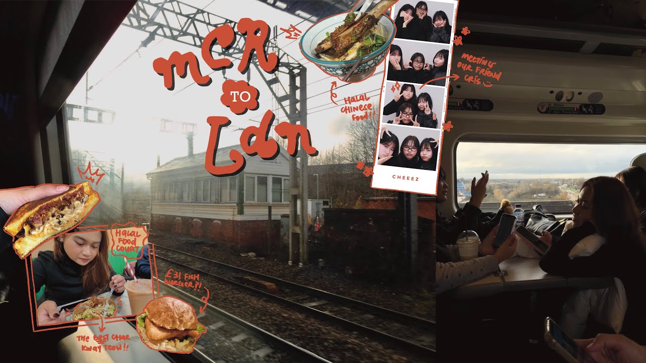 travel vlog 004 • london • train chaos, 10 pax apartment tour, good halal food