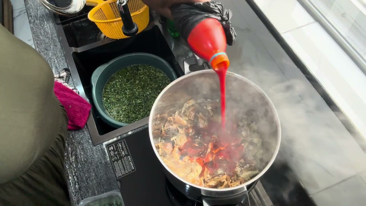 Afang soup with extra stuff 