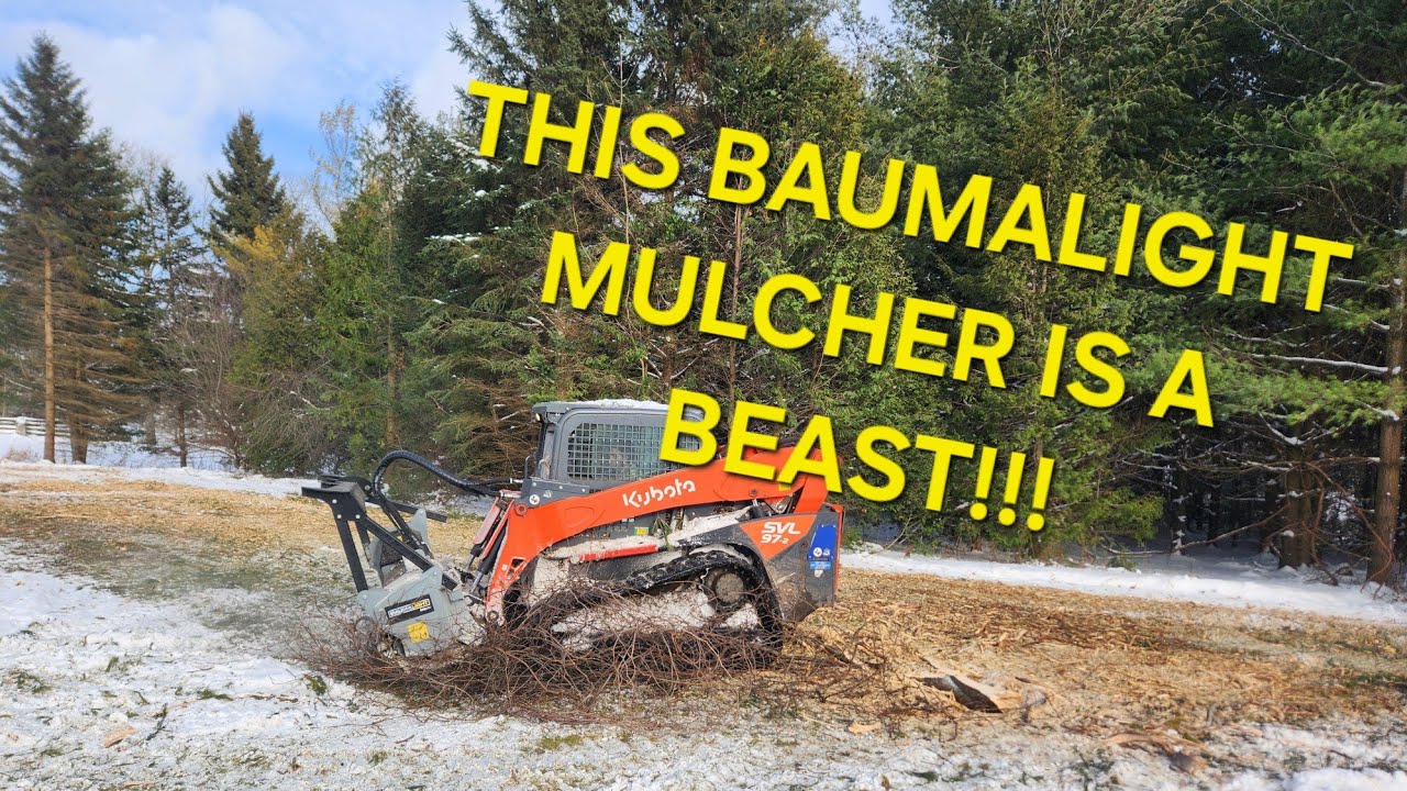 BAUMALIGHT MS960 MULCHER TURNING TREES TO MULCH!