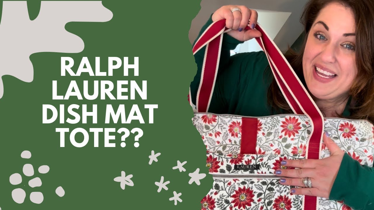 Ralph Lauren Dish Mat TOTE BAG??? Yup. 