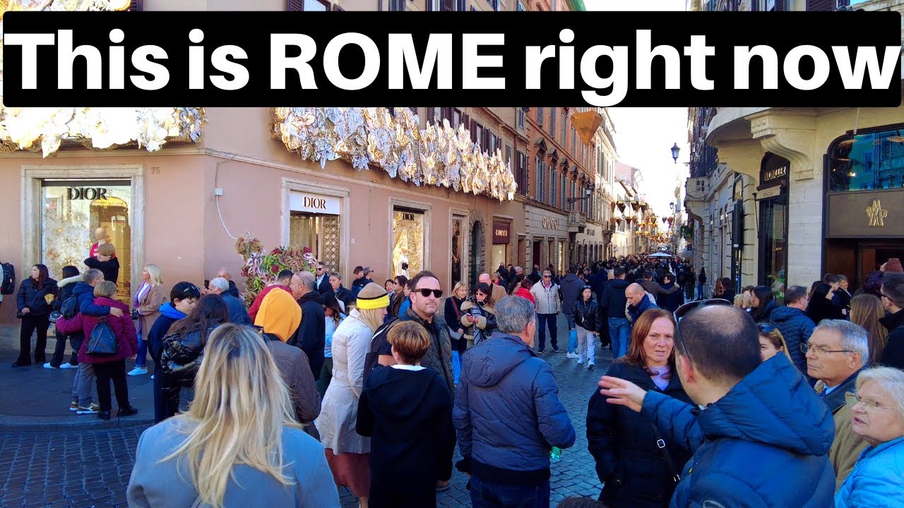 Rome Italy, Christmas in Rome 2023. Rome December walking tour