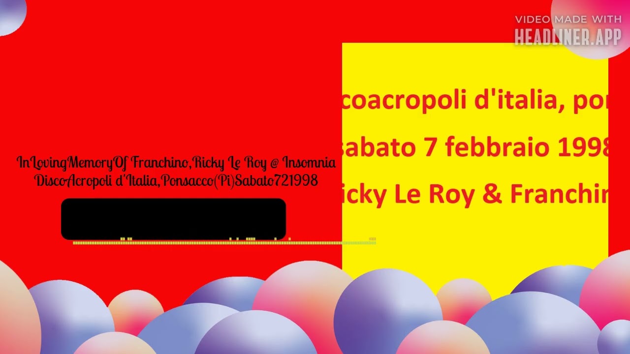 InLovingMemoryOf Franchino,Ricky Le Roy @ Insomnia DiscoAcropoli...