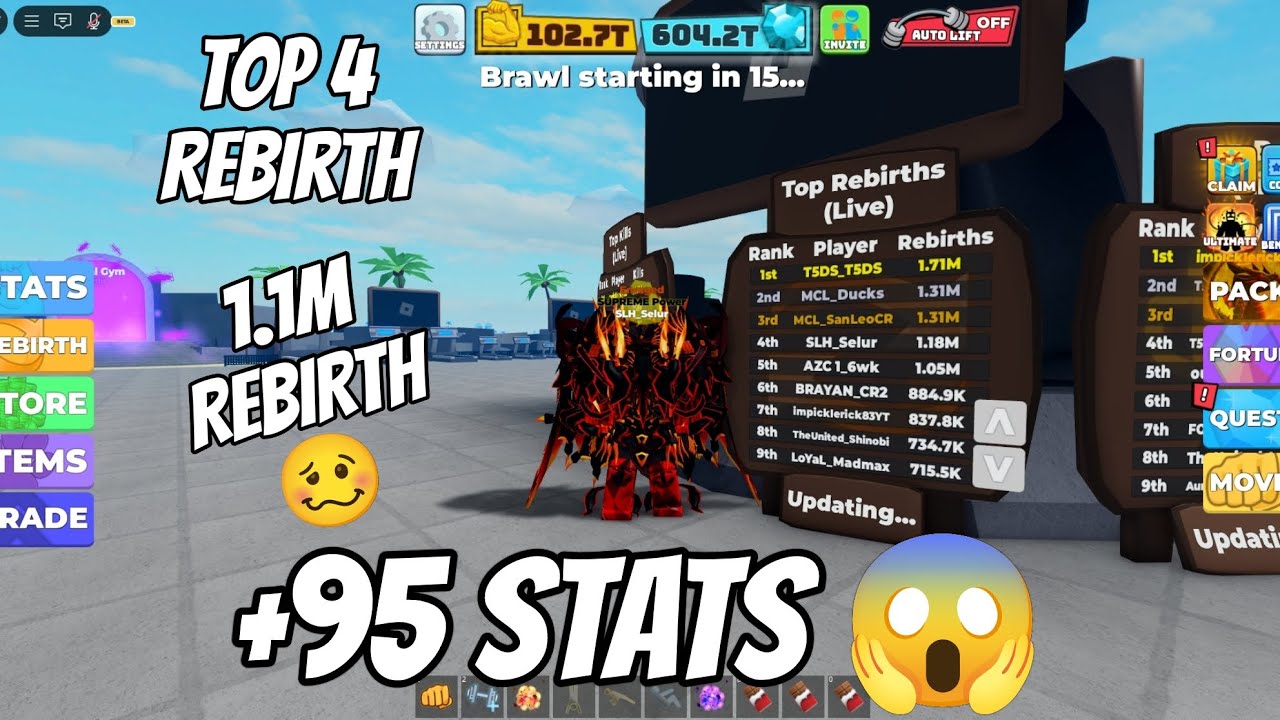 I REACH 1.1M REBIRTH IN | MUSCLE LEGENDS