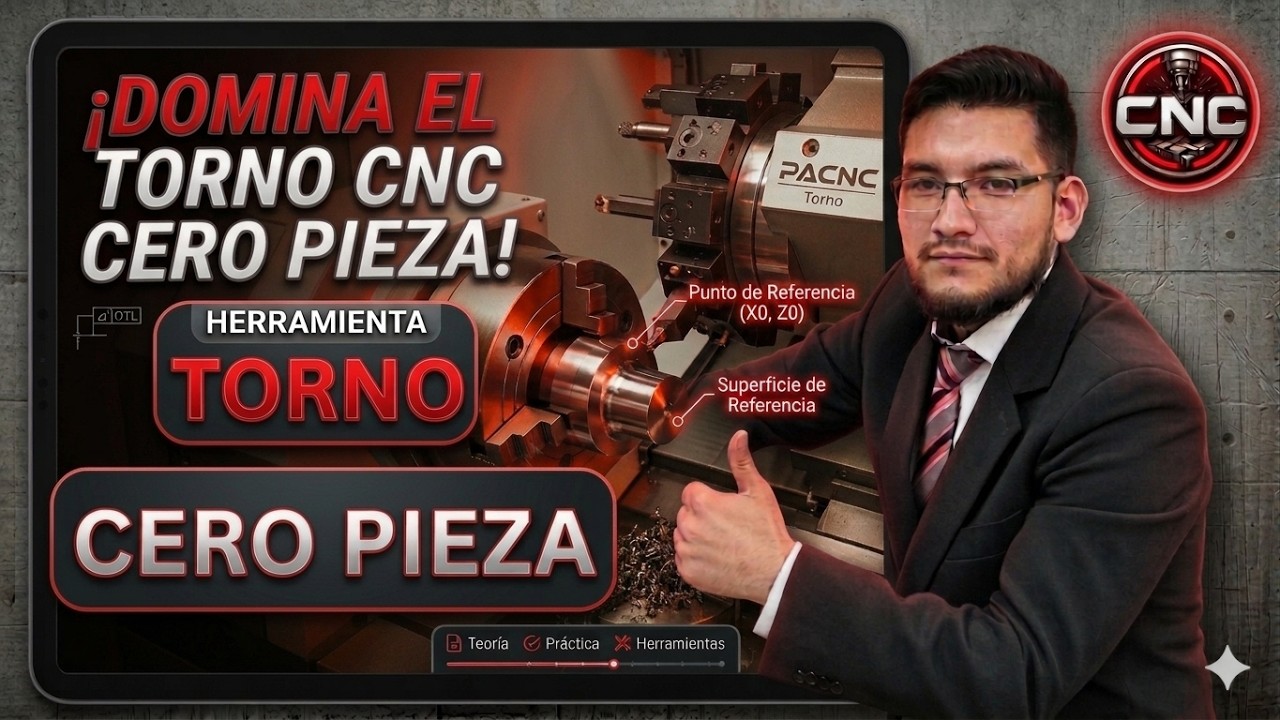 Torno CNC FANUC en Acción / FANUC CNC Lathe in Action 