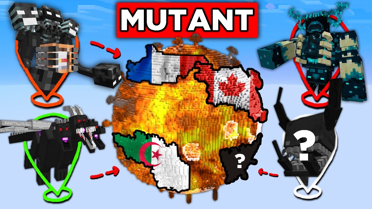 J'ai Cr&eacute;e une Guerre Mondiale de MUTANT sur Minecraft !
