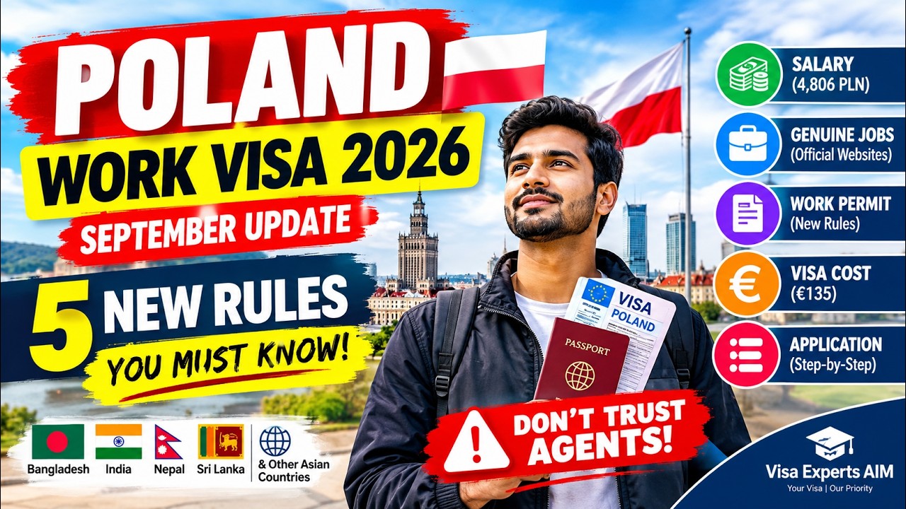 Рабочая виза в Польшу 2026 🇵🇱 Сентябрьское обновление | Новые правила, зарплата, вакансии и стоим...