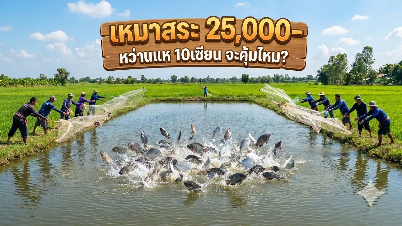 เหมาสระ 25,000 หว่านแห 10เซียน งานนี้จะคุ้มไหม?