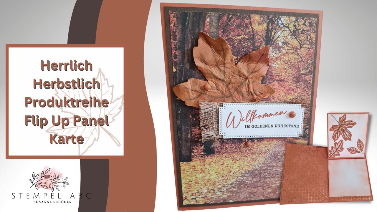 Flip Up Panel Karte-Herrlich Herbstlich-Produkte von Stampin´UP!