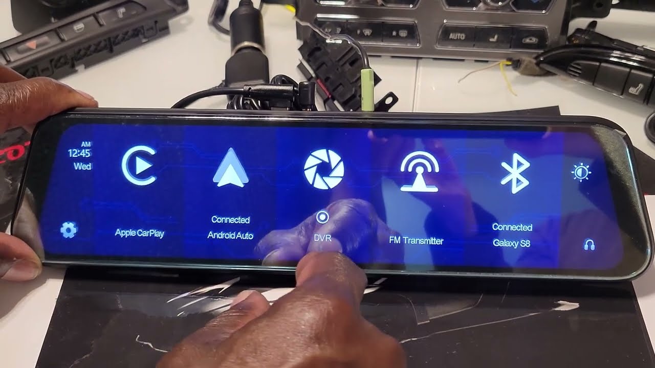 I reviewed a 4k  $65 Smart Mirror with Apple carplay and Dashcam and WOW