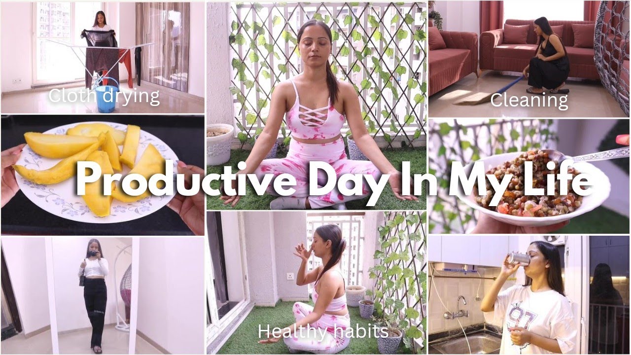 Productive Day In My Life | Vlog | cleaning, healthy foods & workout | Gulguli Singh