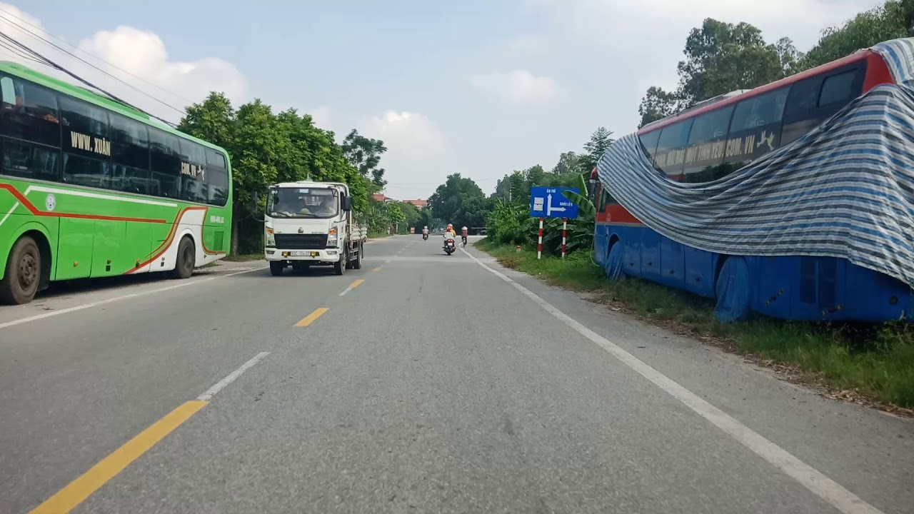 #2 Lý Nhân Hà Nam qua Cầu Hưng Hà Đến TT Hồ huyện  Thuận Thành Tinh Bắc Ninh P2