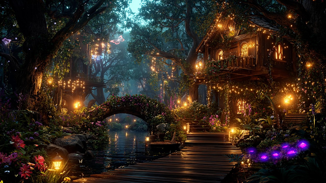 The Archivist’s Forest Watchtower | Mystical Night Ambience for Deep Focus | Magical Music