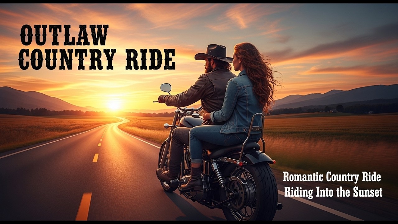 Outlaw Country Ride 🎶 Romantic Country Ride ❤️ Riding Into the Sunset