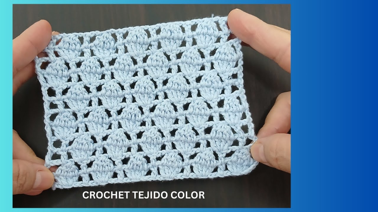 QUE FACIL ES TEJER ESTE PUNTO A CROCHET//NUEVO PUNTO A CROCHET//TUTORIAL A CROCHET//GANCHILLO//