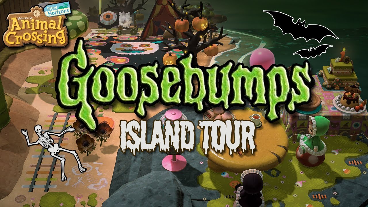 👻 SPOOKY HALLOWEEN THEMED KIDCORE ISLAND TOUR!! 🍭 | Animal Crossing New Horizons