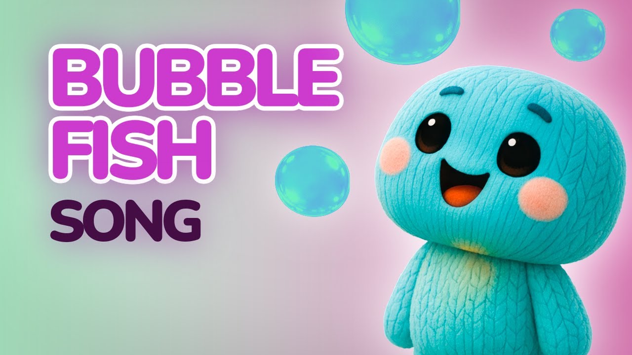 Funny Fish Song with Aqua the Bear 🐟 Gentle Pond Song for toddlers!