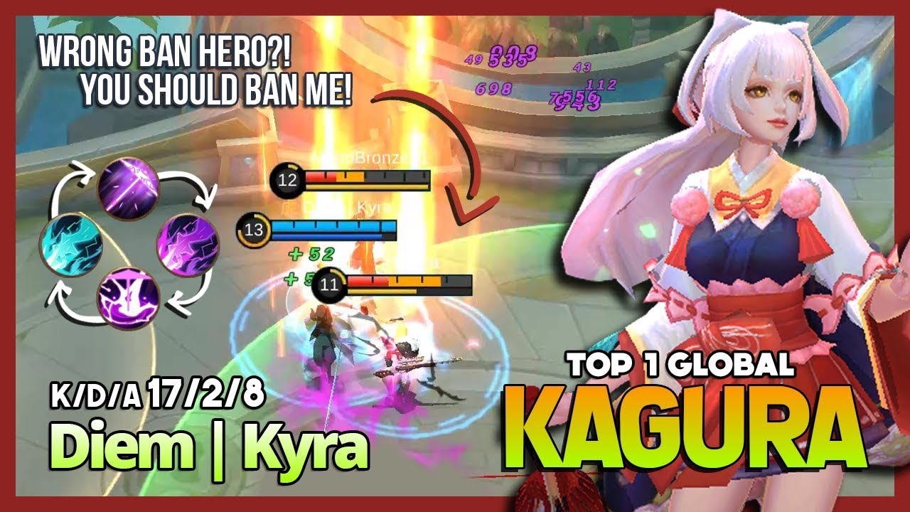 Let's Burn Someone HP! Deadly Sweetness Girl by Diem | Kyra Top 1 Global Kagura ~ Mobile Legends