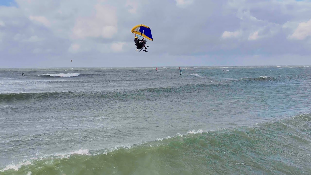 Stormy conditions in Hanstholm with Lasse and Benjamin