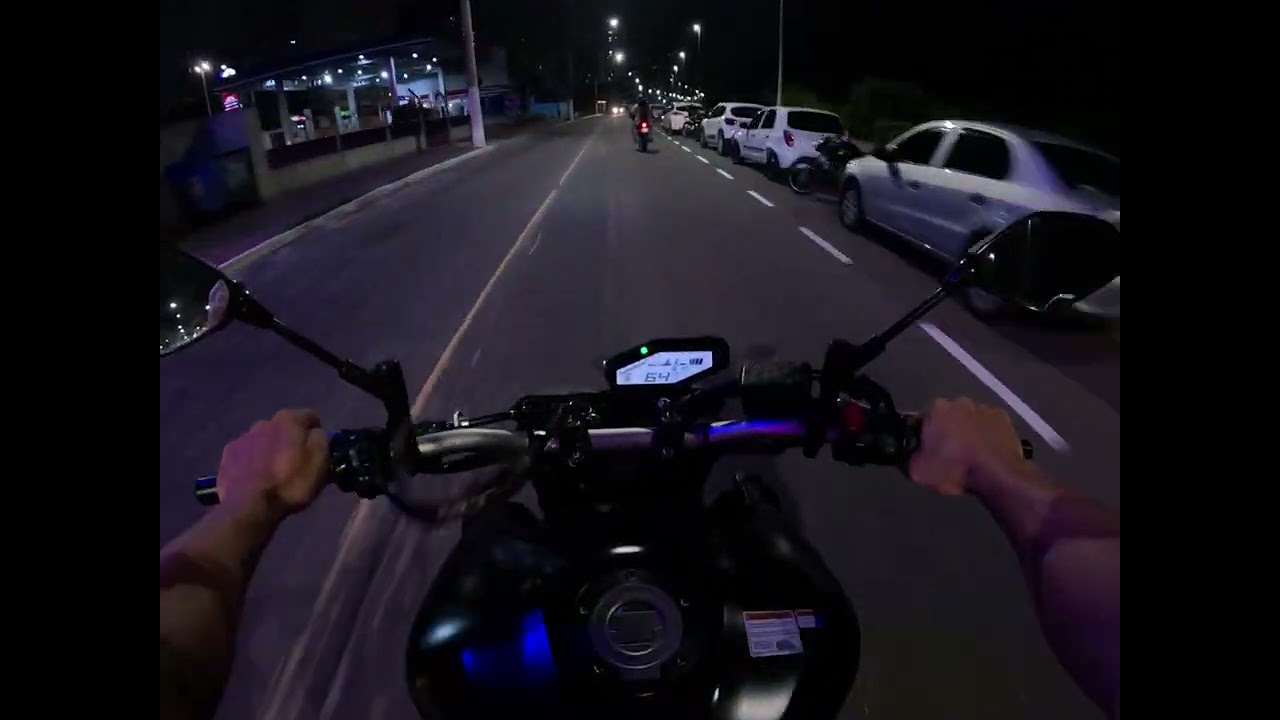 Rolê noturno de MT09 *me desafiaram pro racha* 