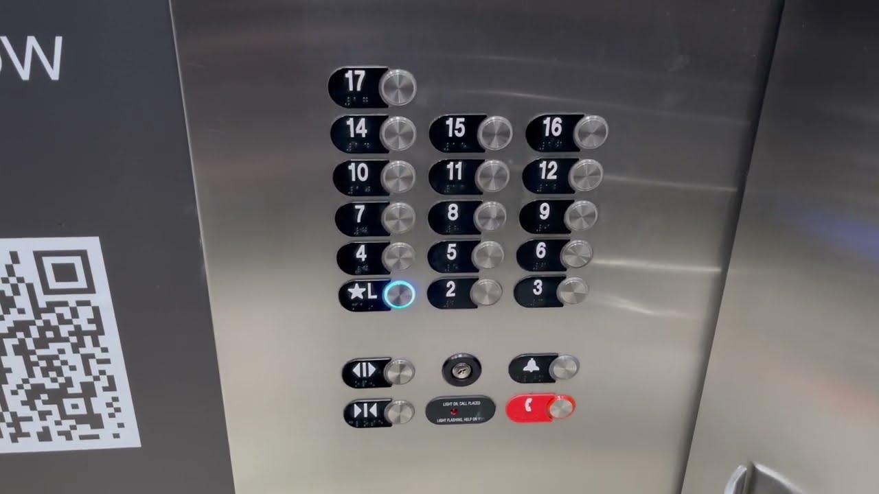 Newer Otis Series 4 Traction Low-Rise Elevators at Marriott Marquis in Downtown Houston, TX.