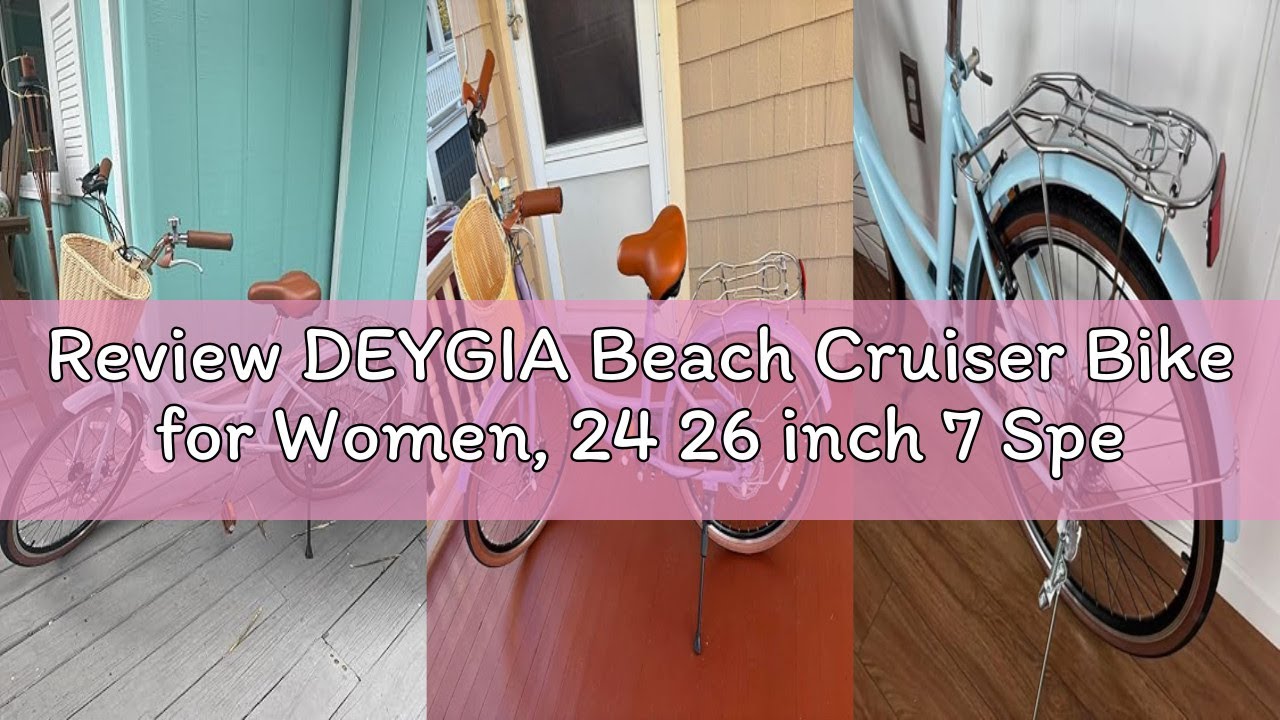 Review DEYGIA Beach Cruiser Bike for Women, 24 26 inch 7 Speed Commute Bike for Adults, Womens Bicyc