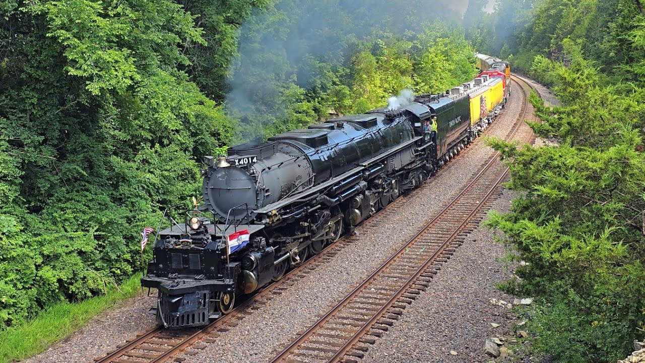 Union Pacific Railroad's America 250 Big Boy 4014 Steam Locomotive Special on Jeff City Sub 7/20/26