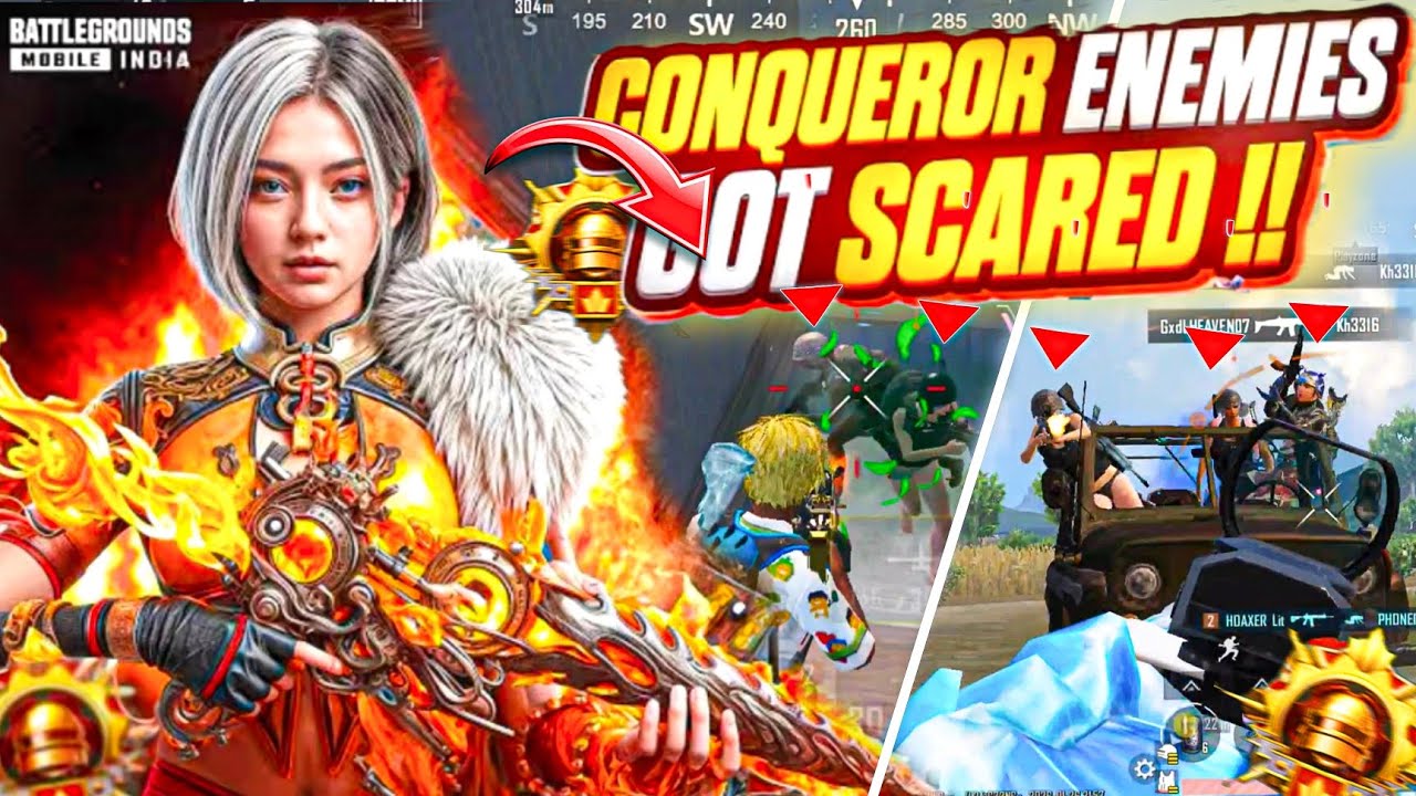 Conqueror Enemies Got Scared 🔥 Solo vs Squad 🦅 || SankiV4 