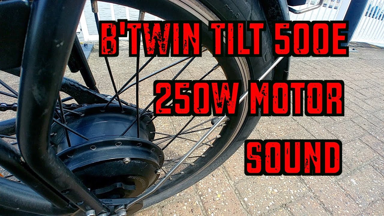 B'twin Tilt 500e Электрический складной eBike - 250 Вт Звук двигателя задней ступицы - все режимы
