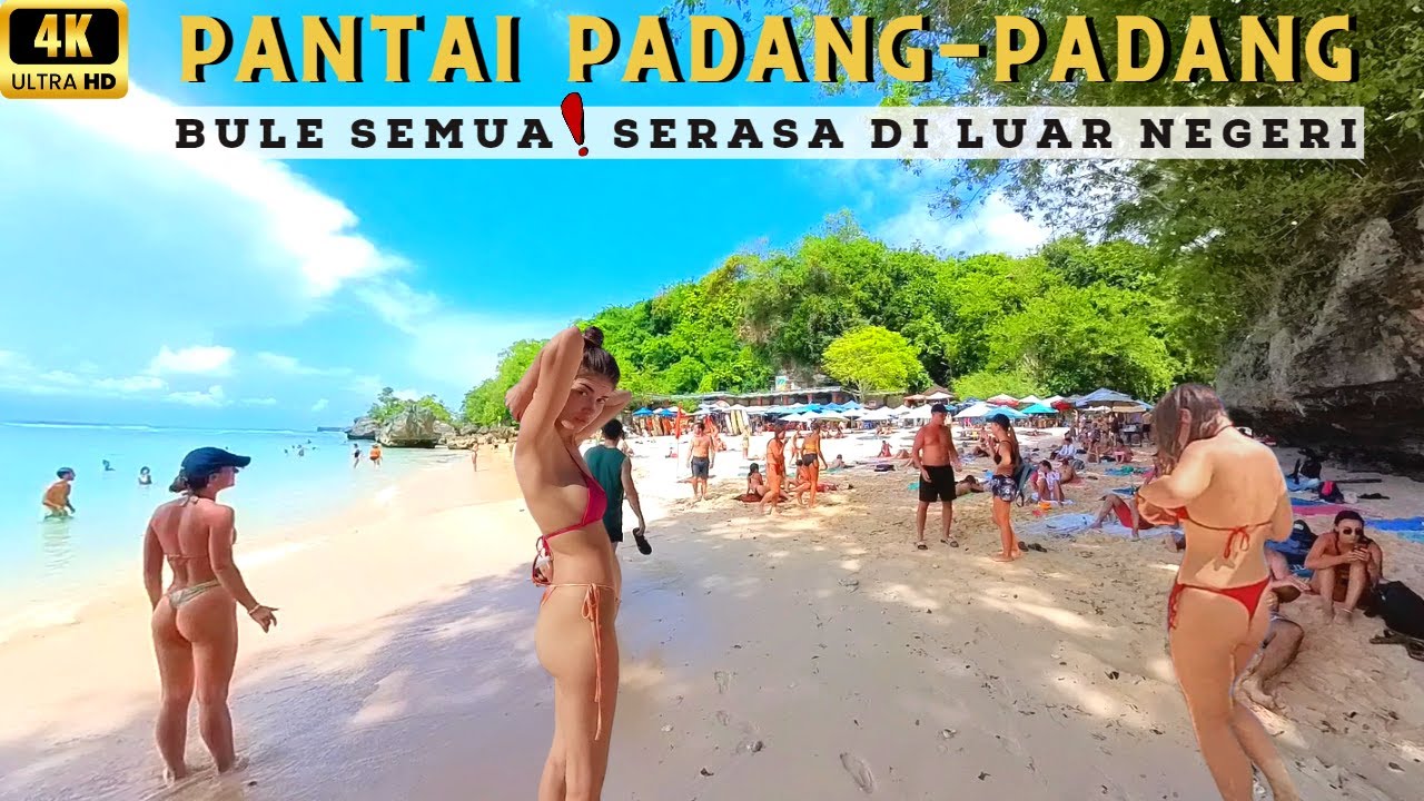 Pantai Padang-Padang Bali | Full Bule ! Serasa di Luar Negeri