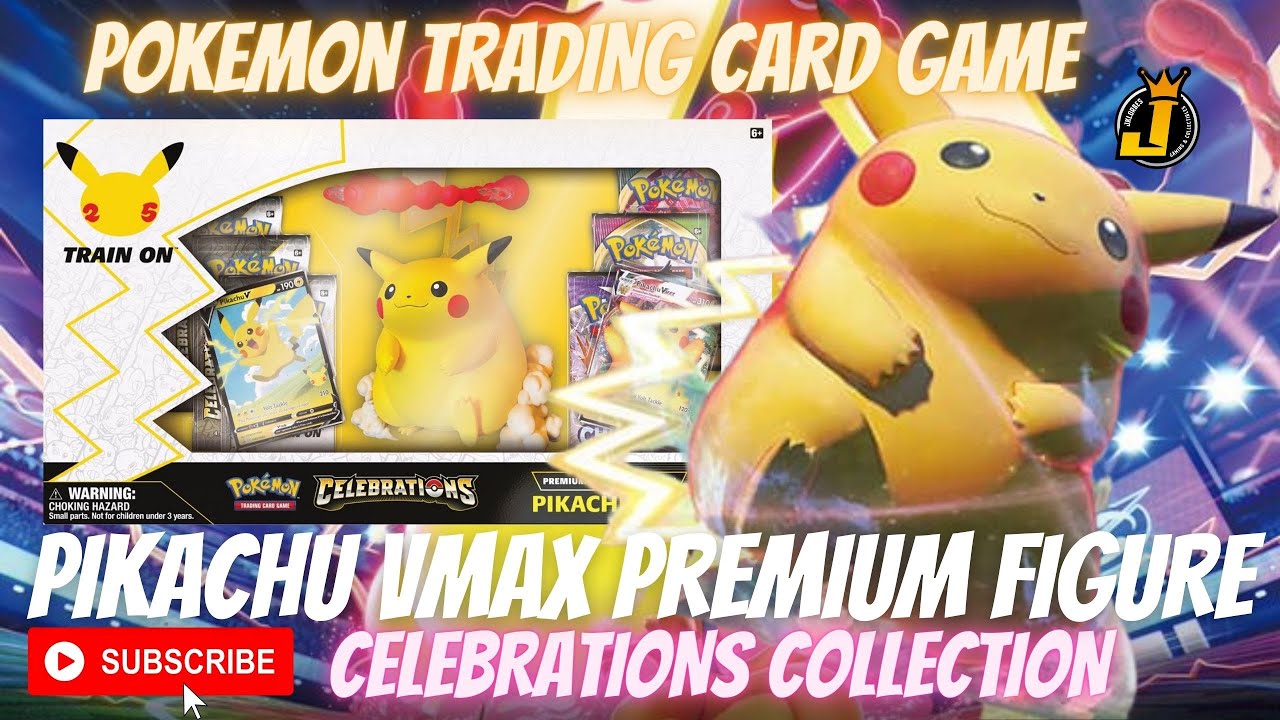 Pikachu VMAX Celebrations Premium Figure Collection - Pokemon TCG Unboxing!