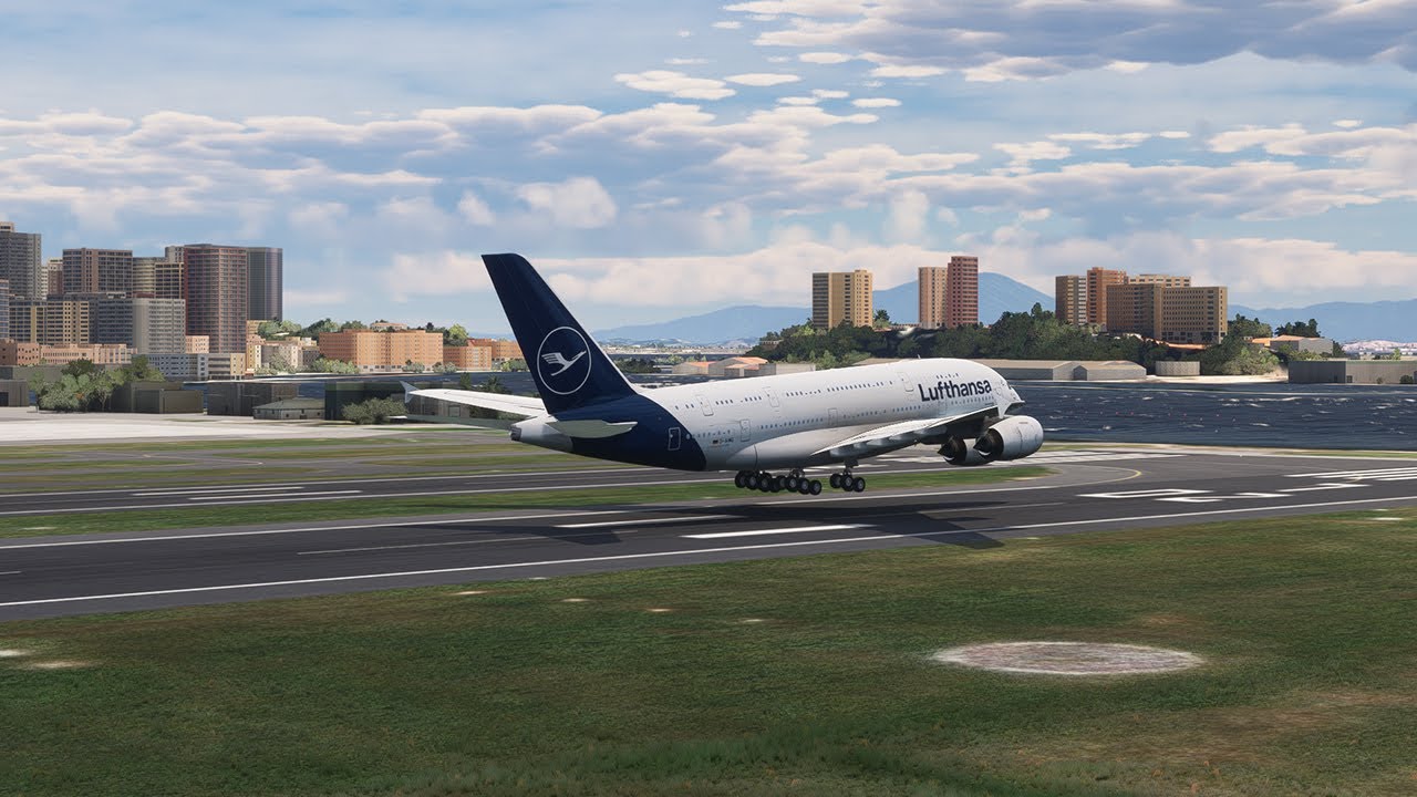 PERFECT TAKEOFF!!! Lufthansa Airbus A380 Lifting Off Smoothly from Santos Dumont Airport